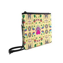 Load image into Gallery viewer, Geometric Floral Fall-Vanilla Slim Clutch Bag (Model 1668) Slim Clutch Bags (1668) e-joyer 
