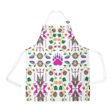 Load image into Gallery viewer, Geometric Floral Fall-White All Over Print Apron All Over Print Apron e-joyer 
