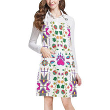 Load image into Gallery viewer, Geometric Floral Fall-White All Over Print Apron All Over Print Apron e-joyer 
