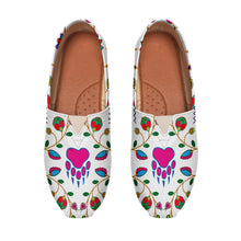 Load image into Gallery viewer, Geometric Floral Fall White Casual Unisex Slip On Shoe Herman 
