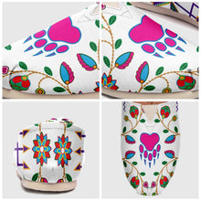 Load image into Gallery viewer, Geometric Floral Fall White Casual Unisex Slip On Shoe Herman 
