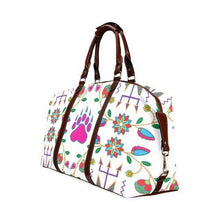 Load image into Gallery viewer, Geometric Floral Fall-White Classic Travel Bag (Model 1643) Remake Classic Travel Bags (1643) e-joyer 
