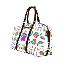 Load image into Gallery viewer, Geometric Floral Fall-White Classic Travel Bag (Model 1643) Remake Classic Travel Bags (1643) e-joyer 
