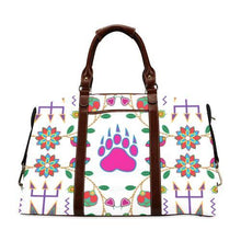 Load image into Gallery viewer, Geometric Floral Fall-White Classic Travel Bag (Model 1643) Remake Classic Travel Bags (1643) e-joyer 
