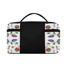 Load image into Gallery viewer, Geometric Floral Fall - White Cosmetic Bag/Large (Model 1658) Cosmetic Bag e-joyer 
