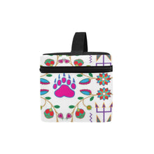 Load image into Gallery viewer, Geometric Floral Fall - White Cosmetic Bag/Large (Model 1658) Cosmetic Bag e-joyer 
