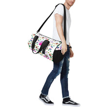 Load image into Gallery viewer, Geometric Floral Fall - White Duffle Bag (Model 1679) Duffle Bag (1679) e-joyer 
