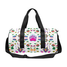 Load image into Gallery viewer, Geometric Floral Fall - White Duffle Bag (Model 1679) Duffle Bag (1679) e-joyer 
