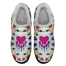 Load image into Gallery viewer, Geometric Floral Fall White Ikinnii Indoor Slipper 49 Dzine 
