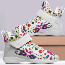 Load image into Gallery viewer, Geometric Floral Fall White Ipottaa Basketball / Sport High Top Shoes 49 Dzine 
