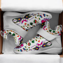 Load image into Gallery viewer, Geometric Floral Fall White Ipottaa Basketball / Sport High Top Shoes 49 Dzine 
