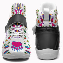 Load image into Gallery viewer, Geometric Floral Fall White Ipottaa Basketball / Sport High Top Shoes 49 Dzine 
