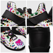 Load image into Gallery viewer, Geometric Floral Fall White Ipottaa Basketball / Sport High Top Shoes 49 Dzine 
