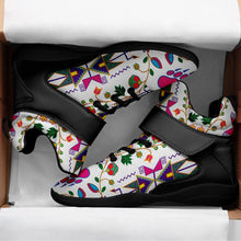 Load image into Gallery viewer, Geometric Floral Fall White Ipottaa Basketball / Sport High Top Shoes 49 Dzine 
