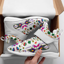 Load image into Gallery viewer, Geometric Floral Fall White Ipottaa Basketball / Sport High Top Shoes 49 Dzine 
