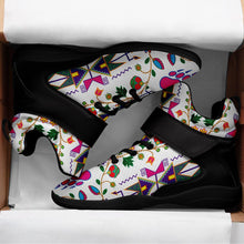 Load image into Gallery viewer, Geometric Floral Fall White Ipottaa Basketball / Sport High Top Shoes 49 Dzine 
