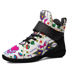 Load image into Gallery viewer, Geometric Floral Fall White Ipottaa Basketball / Sport High Top Shoes - Black Sole 49 Dzine US Men 7 / EUR 40 Black Sole with Black Strap 
