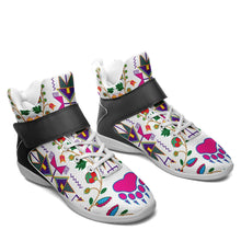 Load image into Gallery viewer, Geometric Floral Fall White Ipottaa Basketball / Sport High Top Shoes - White Sole 49 Dzine 
