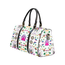 Load image into Gallery viewer, Geometric Floral Fall-White New Waterproof Travel Bag/Large (Model 1639) Waterproof Travel Bags (1639) e-joyer 
