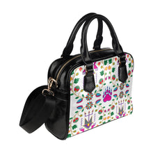 Load image into Gallery viewer, Geometric Floral Fall-White Shoulder Handbag (Model 1634) Shoulder Handbags (1634) e-joyer 
