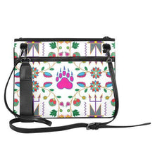 Load image into Gallery viewer, Geometric Floral Fall-White Slim Clutch Bag (Model 1668) Slim Clutch Bags (1668) e-joyer 
