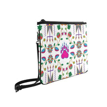 Load image into Gallery viewer, Geometric Floral Fall-White Slim Clutch Bag (Model 1668) Slim Clutch Bags (1668) e-joyer 
