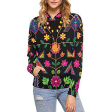Load image into Gallery viewer, Geometric Floral Spring All Over Print Hoodie for Women (USA Size) (Model H13) All Over Print Hoodie for Women (H13) e-joyer 
