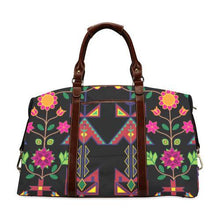 Load image into Gallery viewer, Geometric Floral Spring-Black Classic Travel Bag (Model 1643) Remake Classic Travel Bags (1643) e-joyer 
