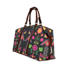 Load image into Gallery viewer, Geometric Floral Spring-Black Classic Travel Bag (Model 1643) Remake Classic Travel Bags (1643) e-joyer 
