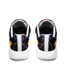 Load image into Gallery viewer, Geometric Floral Spring Black Ikkaayi Sport Sneakers ikkaayi Herman 
