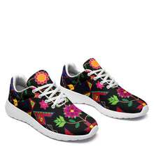 Load image into Gallery viewer, Geometric Floral Spring Black Ikkaayi Sport Sneakers ikkaayi Herman 
