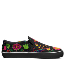 Load image into Gallery viewer, Geometric Floral Spring Black Otoyimm Canvas Slip On Shoes otoyimm Herman 
