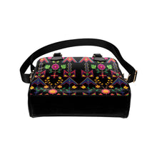 Load image into Gallery viewer, Geometric Floral Spring-Black Shoulder Handbag (Model 1634) Shoulder Handbags (1634) e-joyer 
