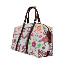 Load image into Gallery viewer, Geometric Floral Spring-Gray Classic Travel Bag (Model 1643) Remake Classic Travel Bags (1643) e-joyer 
