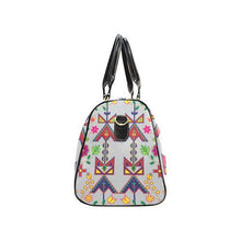 Load image into Gallery viewer, Geometric Floral Spring-Gray New Waterproof Travel Bag/Large (Model 1639) Waterproof Travel Bags (1639) e-joyer 
