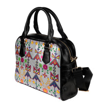 Load image into Gallery viewer, Geometric Floral Spring-Gray Shoulder Handbag (Model 1634) Shoulder Handbags (1634) e-joyer 
