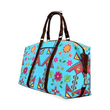 Load image into Gallery viewer, Geometric Floral Spring-Sky Blue Classic Travel Bag (Model 1643) Remake Classic Travel Bags (1643) e-joyer 
