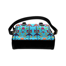 Load image into Gallery viewer, Geometric Floral Spring-SKy Blue Shoulder Handbag (Model 1634) Shoulder Handbags (1634) e-joyer 
