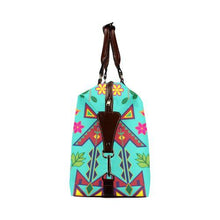 Load image into Gallery viewer, Geometric Floral Spring-Sky Classic Travel Bag (Model 1643) Remake Classic Travel Bags (1643) e-joyer 
