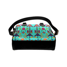 Load image into Gallery viewer, Geometric Floral Spring-Sky Shoulder Handbag (Model 1634) Shoulder Handbags (1634) e-joyer 
