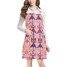Load image into Gallery viewer, Geometric Floral Spring-Sunset All Over Print Apron All Over Print Apron e-joyer 
