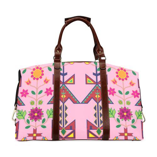 Geometric Floral Spring-Sunset Classic Travel Bag (Model 1643) Remake Classic Travel Bags (1643) e-joyer 