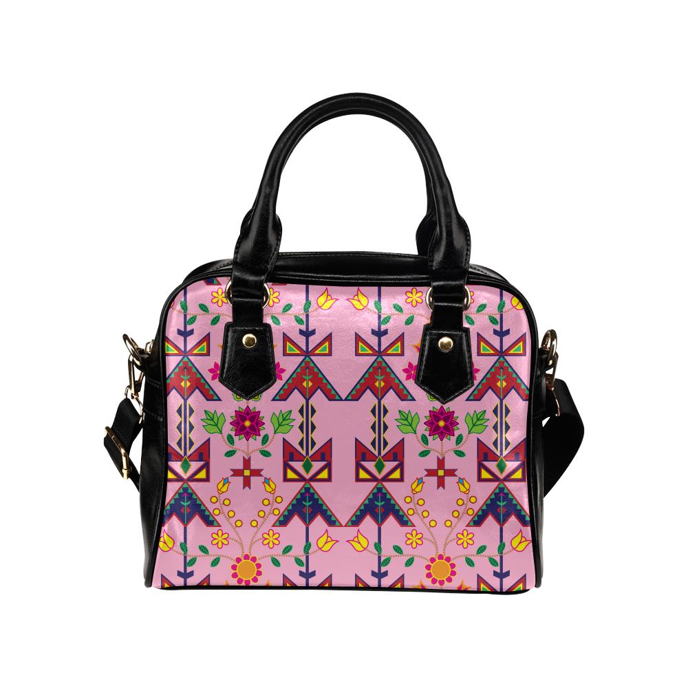 Geometric Floral Spring-Sunset Shoulder Handbag (Model 1634) Shoulder Handbags (1634) e-joyer 