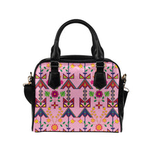 Load image into Gallery viewer, Geometric Floral Spring-Sunset Shoulder Handbag (Model 1634) Shoulder Handbags (1634) e-joyer 
