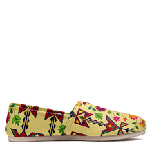 Load image into Gallery viewer, Geometric Floral Spring Vanilla Casual Unisex Slip On Shoe Herman 
