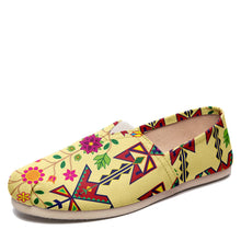 Load image into Gallery viewer, Geometric Floral Spring Vanilla Casual Unisex Slip On Shoe Herman 
