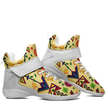 Load image into Gallery viewer, Geometric Floral Spring Vanilla Ipottaa Basketball / Sport High Top Shoes 49 Dzine 
