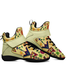 Load image into Gallery viewer, Geometric Floral Spring Vanilla Ipottaa Basketball / Sport High Top Shoes 49 Dzine 
