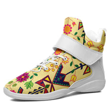 Load image into Gallery viewer, Geometric Floral Spring Vanilla Ipottaa Basketball / Sport High Top Shoes 49 Dzine 
