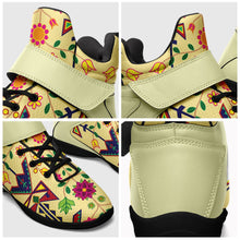 Load image into Gallery viewer, Geometric Floral Spring Vanilla Ipottaa Basketball / Sport High Top Shoes 49 Dzine 
